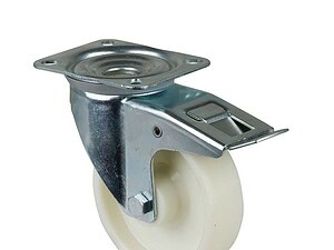 Industrihjul 150 mm plade og bremse