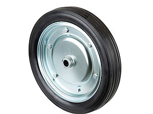 Gummihjul 400 mm. 400 kg. med rulleleje