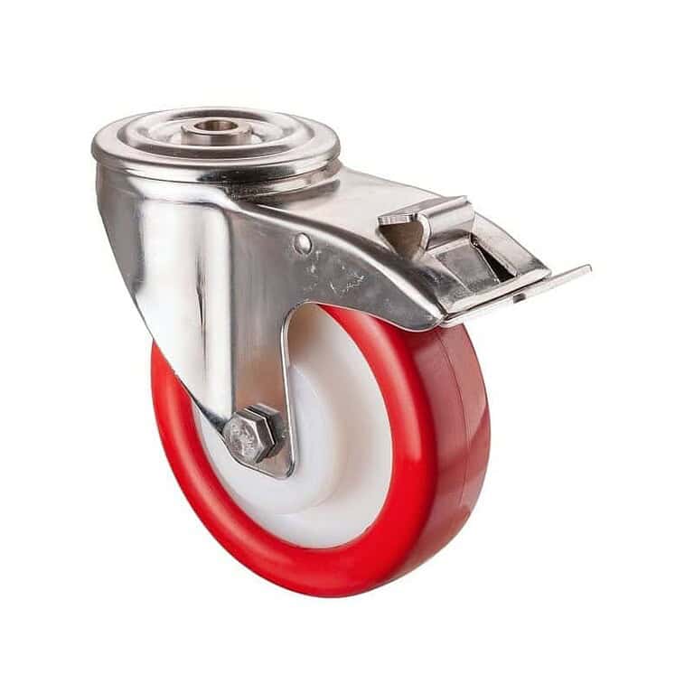 Rustfri 125 mm BB B28 - Hjulshop.dk